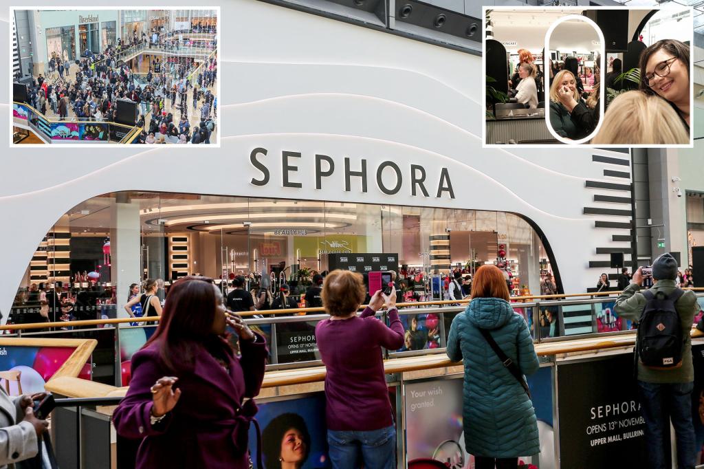 Wild reason thousands of people camped overnight outside the Sephora store